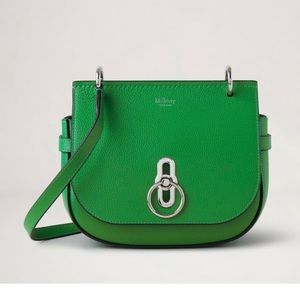 Brand New Mulberry Amberley Satchel in Lawn Green, sold out color